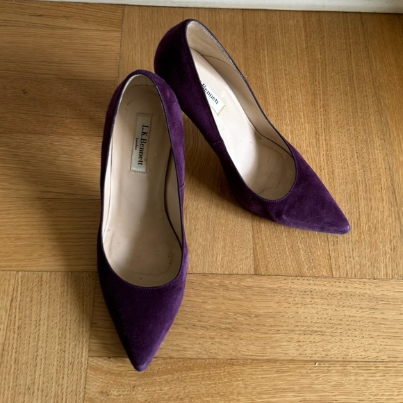 L.K.Bennett purple pumps, size 39 - Picture 1 of 5